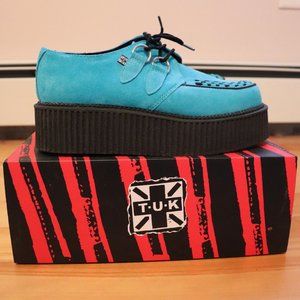 Tuk Suede Creeper Argan Blue Men's Sz.6 Women's Sz.8 Used Platform